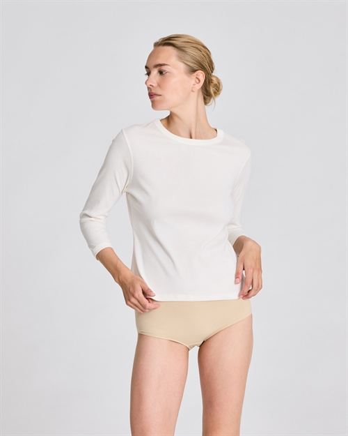 LISVA SASCHA 3/4 SLEEVE TOP EGRET